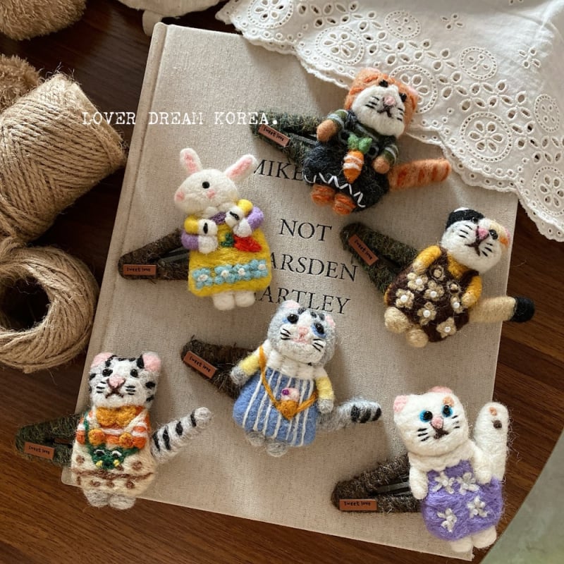 Dodaci za kosu - BB klip, ručno izrađeno, mješavina materijala, korejski stil, bez umetaka