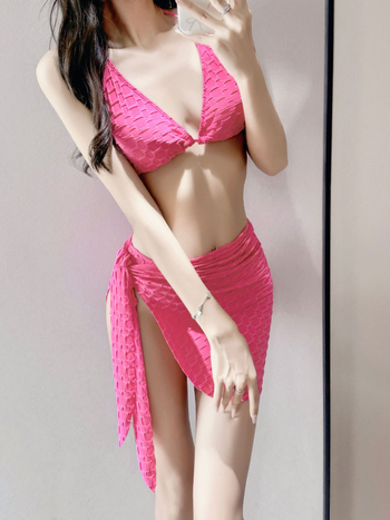 Ženski ljetni kupaći kostim u Instagram stilu, visokokvalitetni trodijelni bikini set s efektom mršavljenja, za spa i odmor