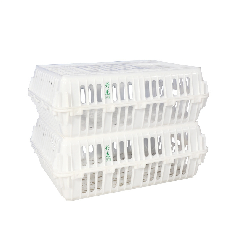 HDPE prepravná klietka na hydinu na prepravu živých vták, vysoká pevnosť, tlačené logo, vlastná hmotnosť 5 kg
