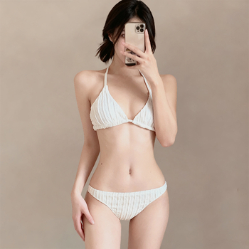 Ženski bikini set od tri komada, Insta stil, visokokvalitetan izgled, prekrivanje trbuha i mršavljenje, za odmor uz termalne izvore