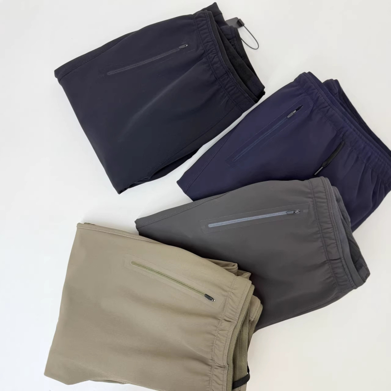 BH6885 muške zimske casual hlače s soft-shell materijalom, otporne na vjetar, opuštenog kroja