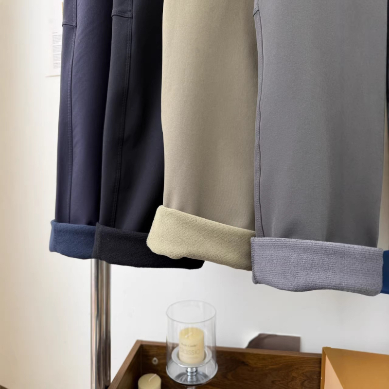 BH6885 muške zimske casual hlače s soft-shell materijalom, otporne na vjetar, opuštenog kroja