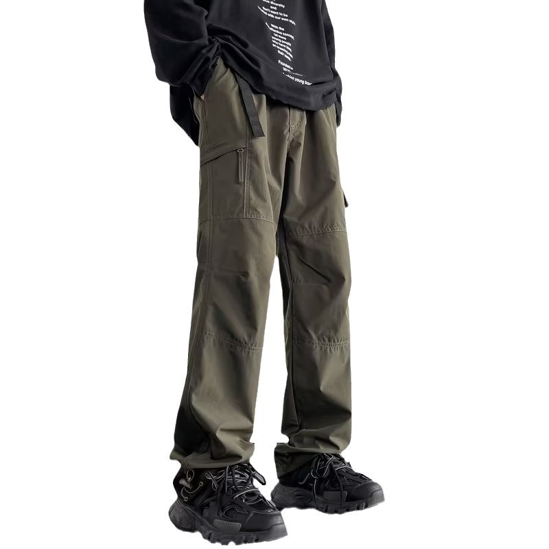 Muške zimske planinarske hlače ravnog kroja s flis podstavom, vodootporne i otporne na vjetar, svakodnevne hlače