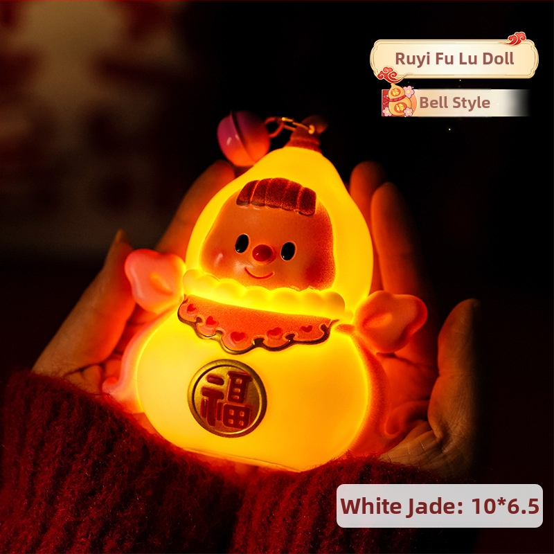 Ručni lampion, oblik tikve, svjetleći, crtani stil, marka Shu Tingxiang, proizvedeno injekcijskim oblikovanjem