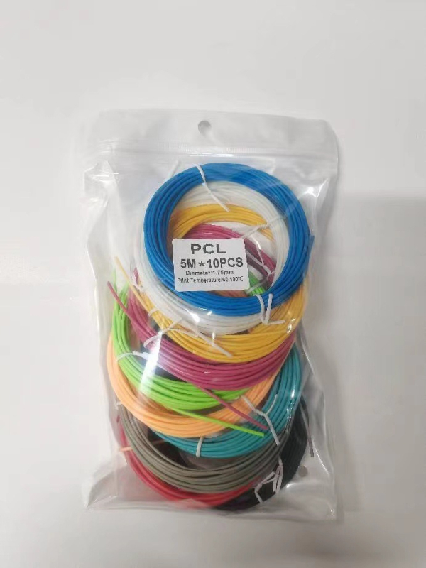 PCL filament za 3D pisaću olovku za trodimenzionalno crtanje, DIY kompatibilan, materijal: PCL, pogodno za tinejdžere uzrasta 7–14.