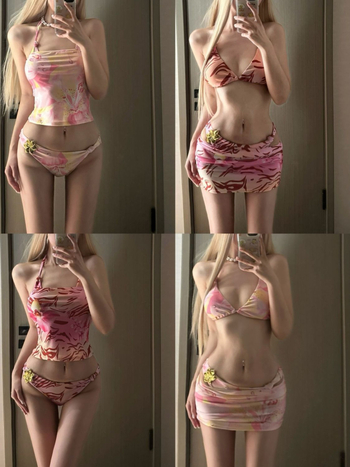 Bikini donji dio - Seksi uzorak, Poliester tkanina 71–80%, Podstava poliester 88%, Težina 0,3 kg, Pogodno za plivanje i vodene sportove
