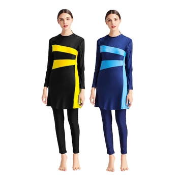 Тричастен бански комплект за жени с качулка, с пасващ дизайн, бързосъхнещ, висок еластичен плат (полиестер със спандекс), с чашки без метална опора