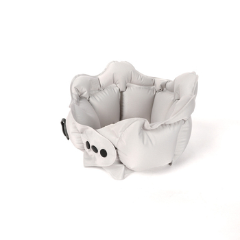 Φουσκωτό μαξιλάρι λαιμού U-σχήματος με Ice Silk κάλυμμα, γεμάτο αέρα, φορητό για ταξίδια, στήριξη αυχένα