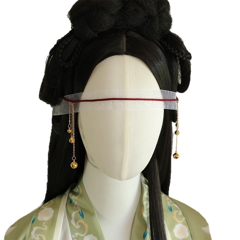 Guanyin fátyolos szemmaszk haranggal és kötéllel cosplayhoz — Termékkód L3039, felnőtteknek, nyári megjelenés 2025