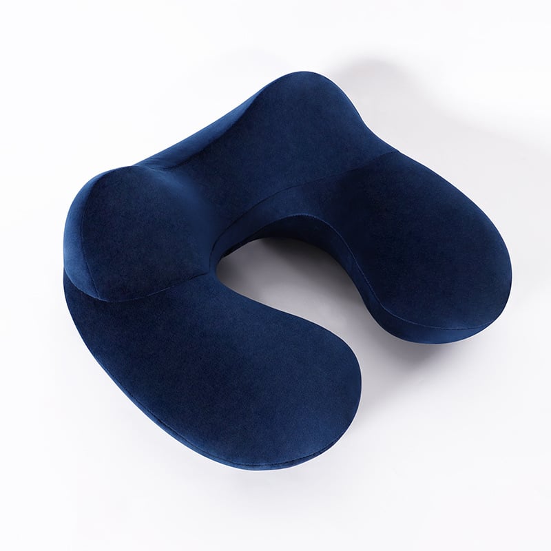 Φουσκωτή μαξούλα λαιμού σε σχήμα U, αφαιρούμενο πλενόμενο κάλυμμα, φορητή, εξαιρετικά μαλακή για αυτοκίνητο και ταξίδια