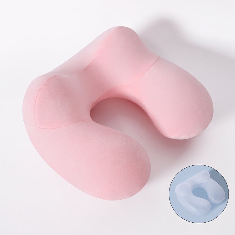 Φουσκωτή μαξούλα λαιμού σε σχήμα U, αφαιρούμενο πλενόμενο κάλυμμα, φορητή, εξαιρετικά μαλακή για αυτοκίνητο και ταξίδια