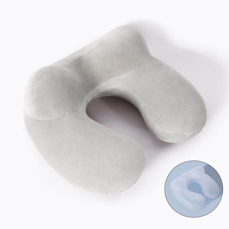 Φουσκωτή μαξούλα λαιμού σε σχήμα U, αφαιρούμενο πλενόμενο κάλυμμα, φορητή, εξαιρετικά μαλακή για αυτοκίνητο και ταξίδια