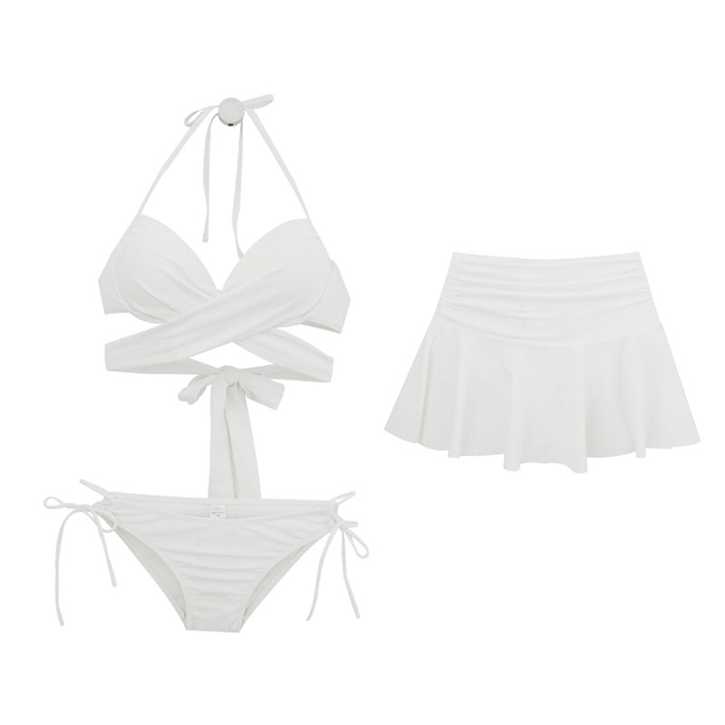 Trodjelni push-up bikini set s metalnom podrškom ispod dojki, 80% elastan, seksi uzorak