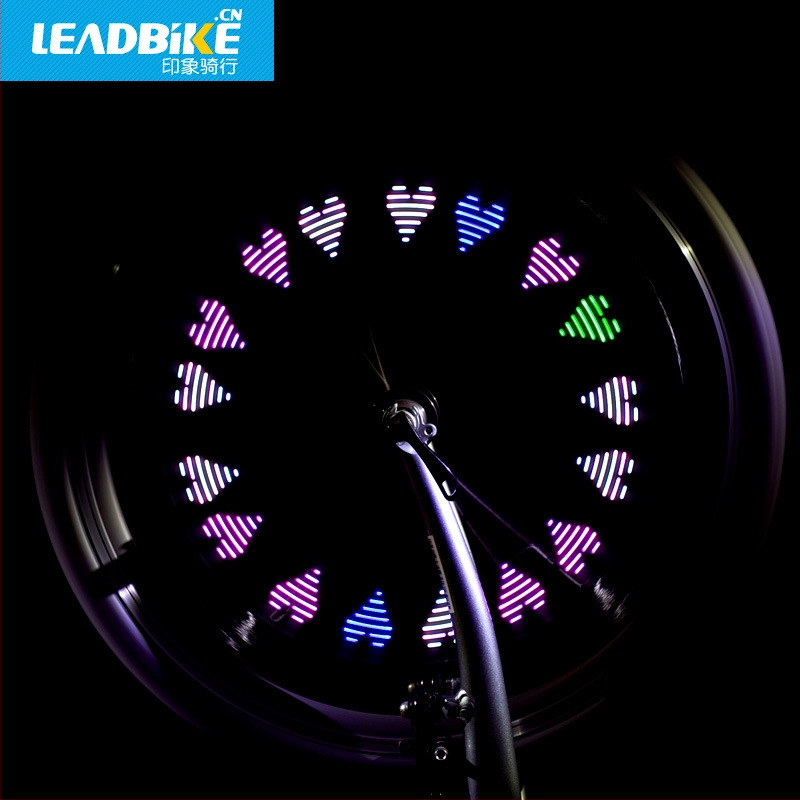 LED svjetlo za ventil bicikla s osvjetljenjem šipki i kotača za planinske bicikle — Marka Leadbike / Impression Riding — Prilagodba dostupna