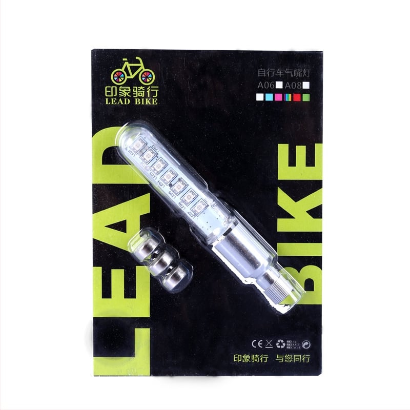 LED svjetlo za ventil bicikla s osvjetljenjem šipki i kotača za planinske bicikle — Marka Leadbike / Impression Riding — Prilagodba dostupna