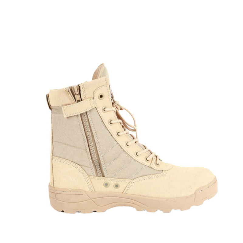 Ultra könnyű, lélegző harci csizmák, magas szárú; anyag: szuper rost + kopásálló Oxford vászon; felnőtteknek (férfiak és nők); szabadtéri sivatagi túrákhoz