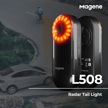 Magene L508 biciklističko svjetlo — radar zadnje svjetlo s senzorom kočnice za cestovna i planinska bicikla za noćnu vožnju