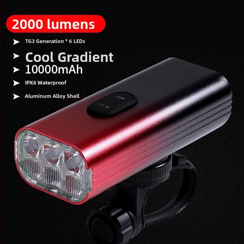 Prednje LED svjetlo za bicikl, Type-C punjenje, kompatibilno s planinskim biciklima, vodootporno, za noćnu vožnju na otvorenom