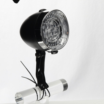 Prednja svjetiljka za bicikl s 3 LED, retro stil, metalni nosač za fixie bicikl