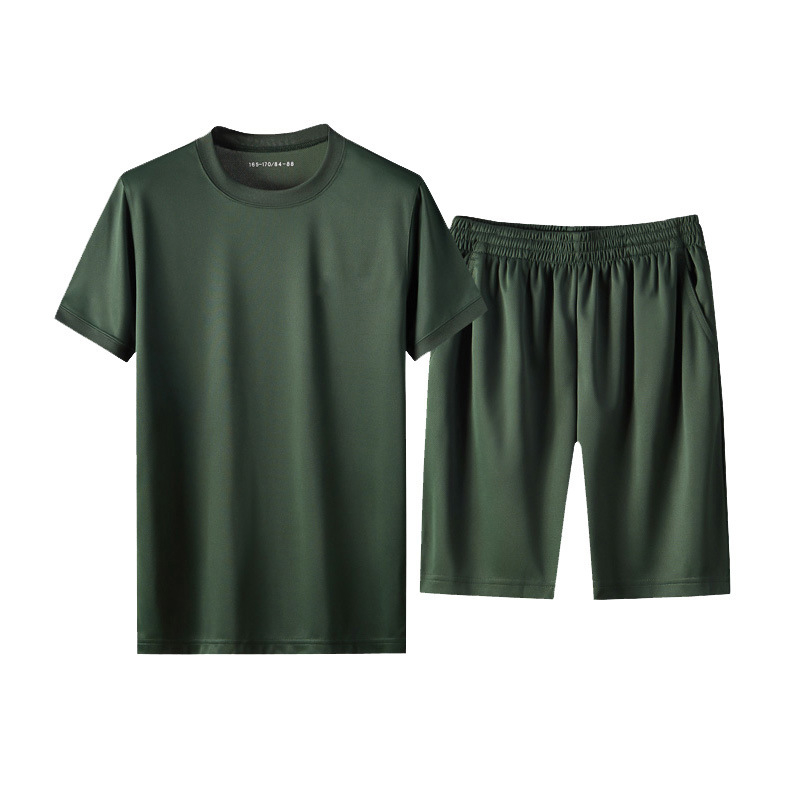 Brzi sušeći trening set – tkanina od mješavine pamuka, unisex, ljeto, za trčanje
