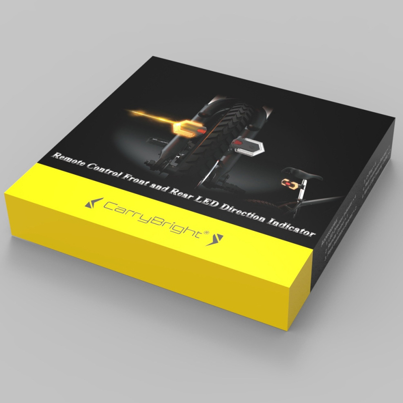 Lumina din spate pentru biciclete și vehicule electrice — control wireless, patru LED, baterie 600mAh, greutate 300 g, încărcabilă