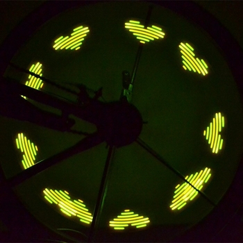 Lumini pentru spițe de bicicletă Colorful Knight wheelight, 14 LED, 30 moduri, fir de oțel, model D105