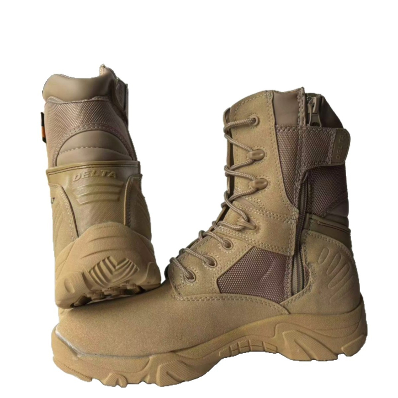 Férfi magas szárú taktikai csizmák: Oxford szövetből, katonai stílusú kültéri lábbeli futáshoz és edzéshez