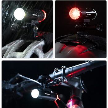 Leadbike LD56: iluminare integrată pentru bicicletă și cască — lumină față și spate, încărcare USB, personalizare disponibilă, etichetă privată licențiată