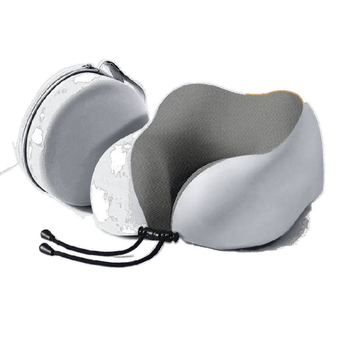 Pernă de călătorie în formă U pentru gât, cu spumă memory, țesătură anti-pene, potrivire universală, design minimalist modern