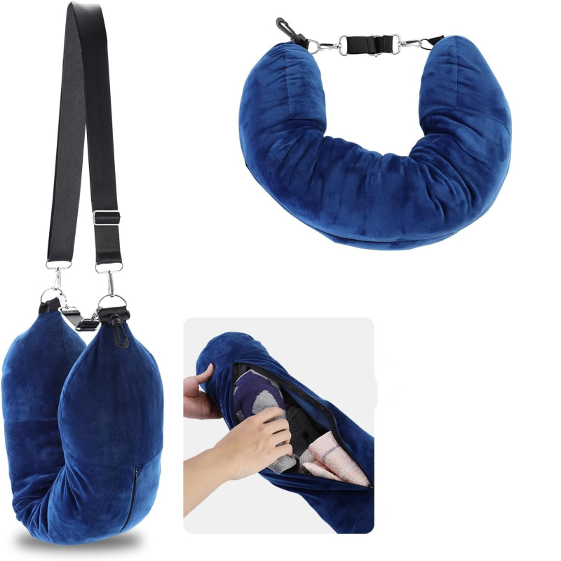 U-oblik putni jastuk, punjenje od poliester vlakana, poliester tkanina, casual stil