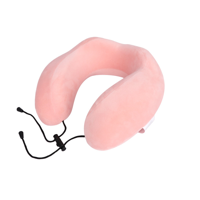 Μάξιλαράκι λαιμού U-σχήματος για ταξίδια από μνήμης αφρό, αεροπλάνο; ύφασμα Silver Fox Velvet; μοντέρνα απλότητα; κατάλληλο για παιδιά, ενήλικες και ηλικιωμένους