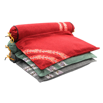 Hongzhaotang Mugwort μαξιλάρι αυχένα ενός τεμαχίου με φουσκωτή θέρμανση-συμπίεση, σχήματος U, κυλινδρικό, βαμβάκι και λινό