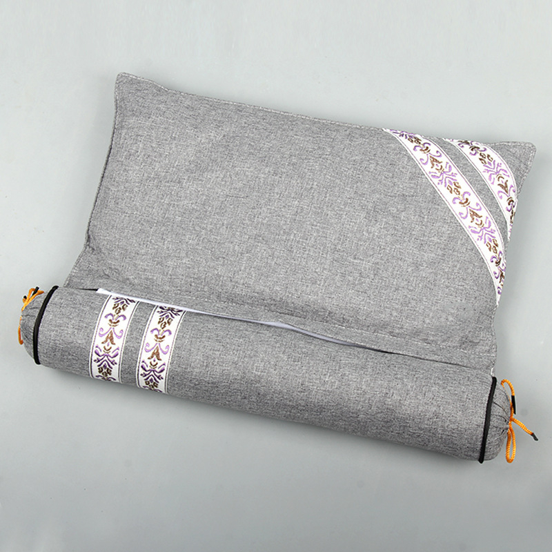 Hongzhaotang Mugwort μαξιλάρι αυχένα ενός τεμαχίου με φουσκωτή θέρμανση-συμπίεση, σχήματος U, κυλινδρικό, βαμβάκι και λινό