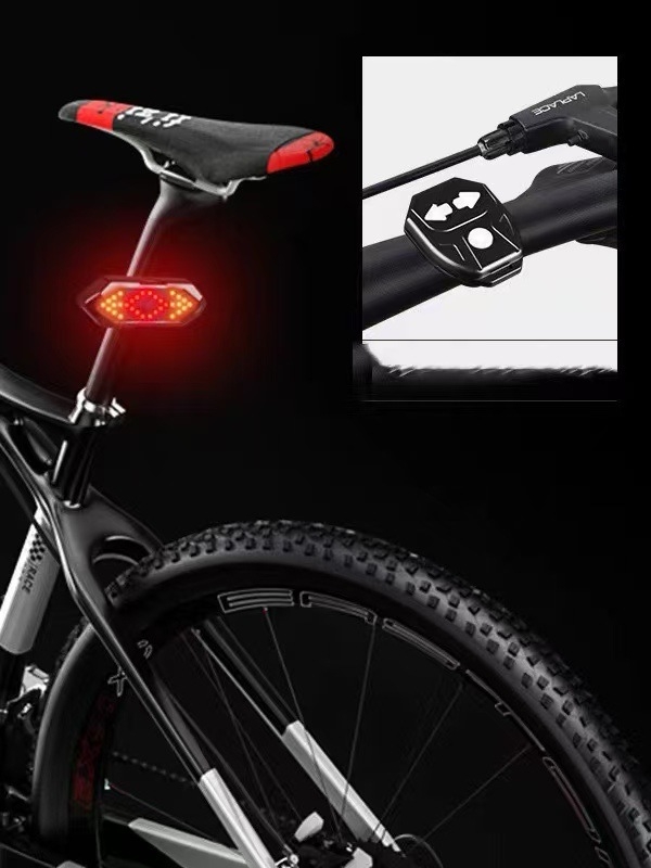 Svjetlo za bicikl s daljinskim signalom za skretanje, stražnje svjetlo i sirena (Micro-USB punjenje, montaža remenom, Model FY1820, CE/ROHS)