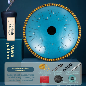 Lotus Ethereal čelični jeznični bubanj – 13 tonova i 14 tonova, za početnike, profesionalna kvaliteta, ručni bubanj