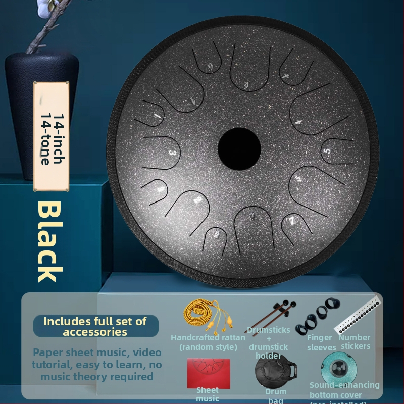 Lotus Ethereal čelični jeznični bubanj – 13 tonova i 14 tonova, za početnike, profesionalna kvaliteta, ručni bubanj