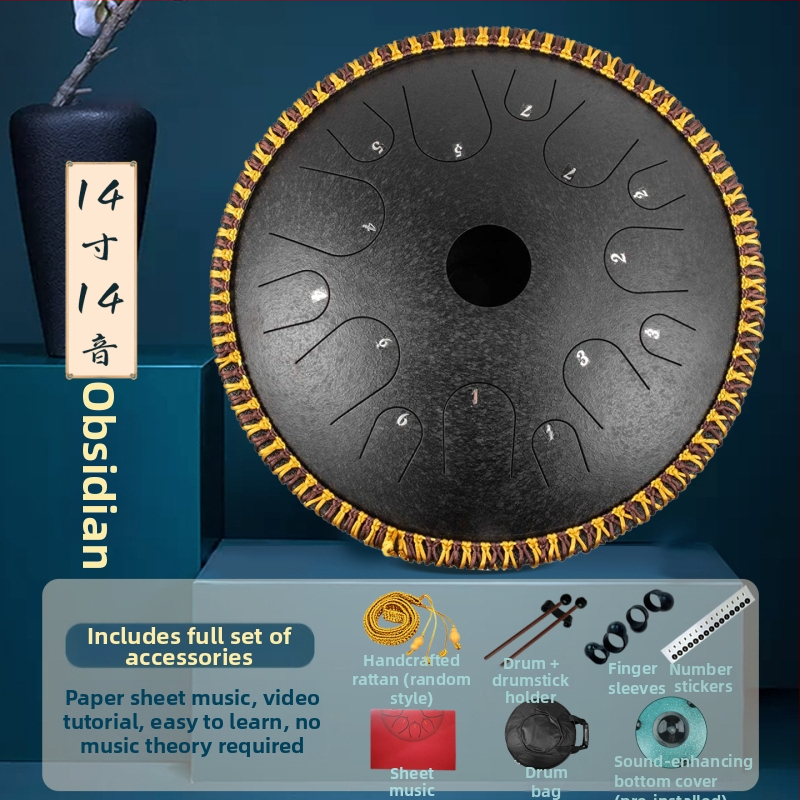 Lotus Ethereal čelični jeznični bubanj – 13 tonova i 14 tonova, za početnike, profesionalna kvaliteta, ručni bubanj