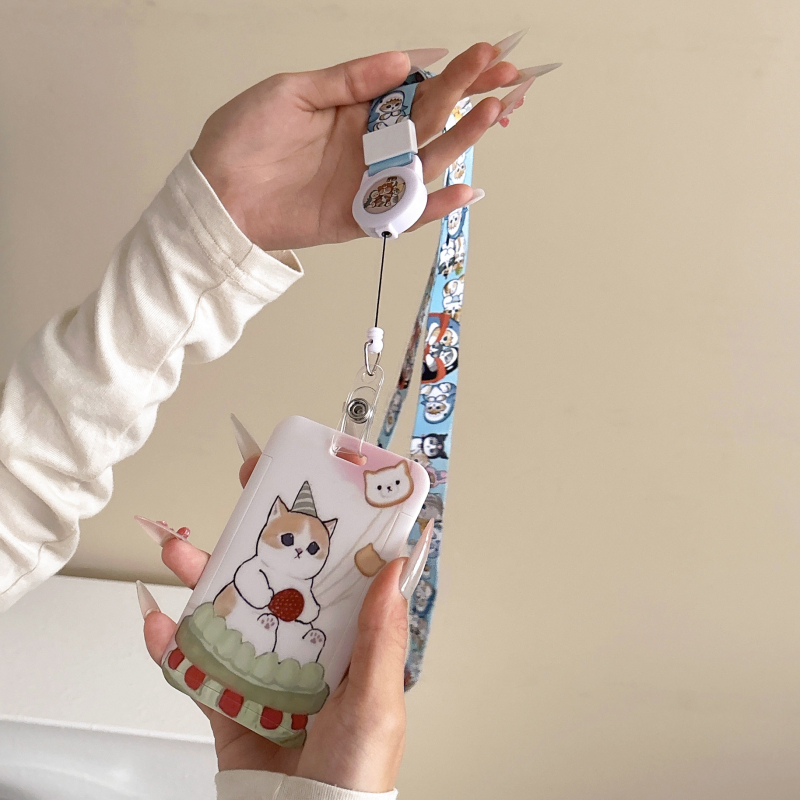 Пластмасов картодържател с карикатурен стил за идентификационни и студентски карти