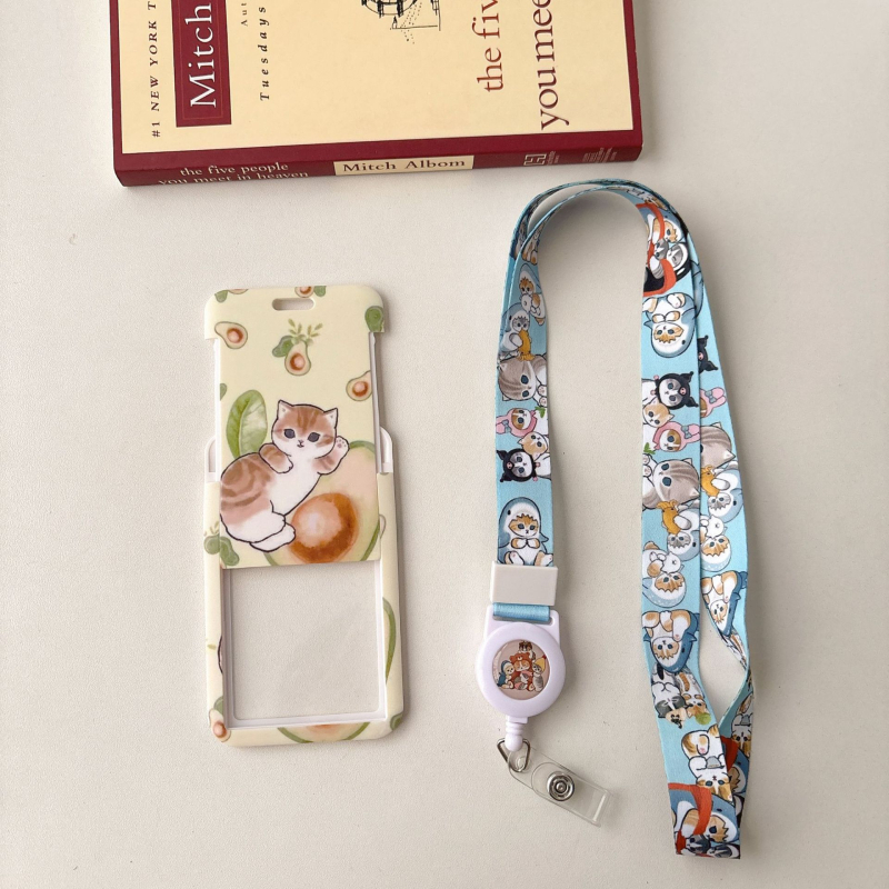 Пластмасов картодържател с карикатурен стил за идентификационни и студентски карти