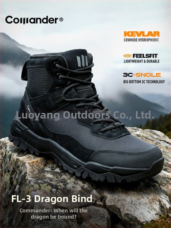 Félmagas taktikai csizmák Uniszex vízálló anti-penetrációs kopásálló bőr és szövet