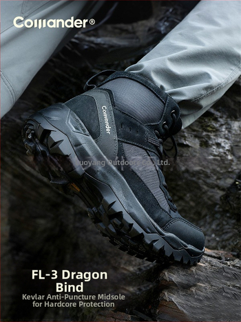 Félmagas taktikai csizmák Uniszex vízálló anti-penetrációs kopásálló bőr és szövet