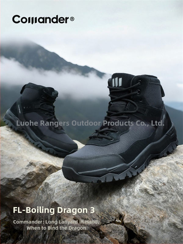 Félmagas taktikai csizmák Uniszex vízálló anti-penetrációs kopásálló bőr és szövet