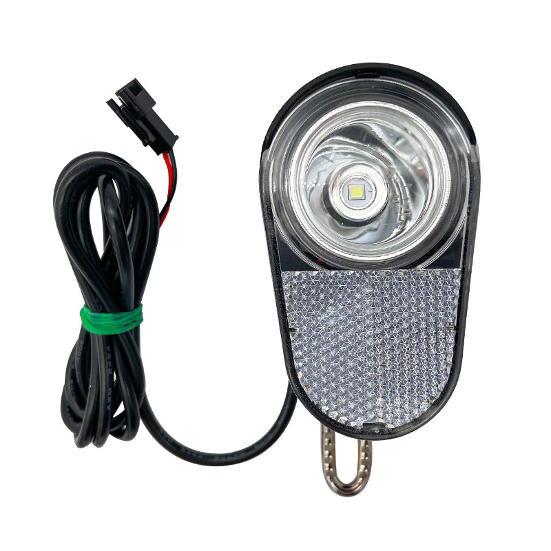 Far frontal LED pentru biciclete electrice, impermeabil, semnalizare de siguranță, compatibil 36V/48V