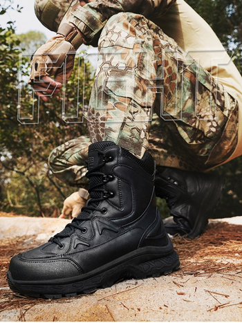 Unisex taktikai bakancs középmagas PU hálóval és vízálló anyaggal, túrázásra és kempingezésre, felnőtteknek