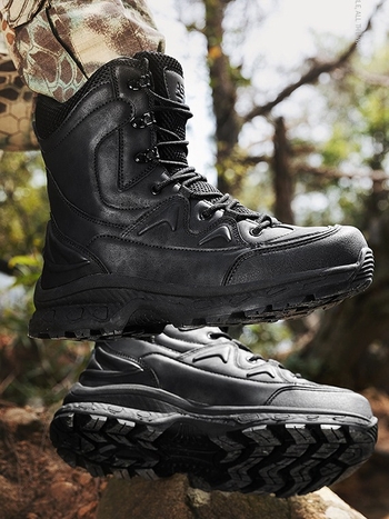 Unisex taktikai bakancs középmagas PU hálóval és vízálló anyaggal, túrázásra és kempingezésre, felnőtteknek