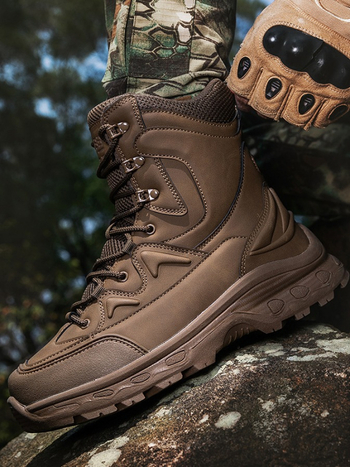 Unisex taktikai bakancs középmagas PU hálóval és vízálló anyaggal, túrázásra és kempingezésre, felnőtteknek