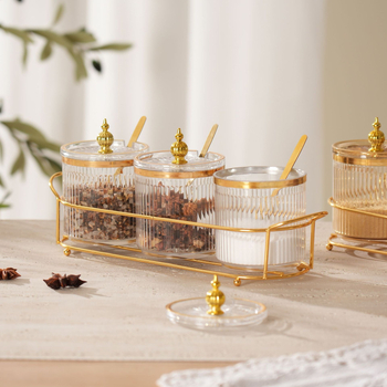 Set plastic pentru condimente de bucătărie, stil ușor luxos, cu logo personalizabil pentru condimente solide – Lansare 2024