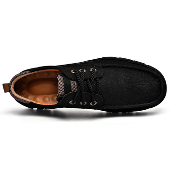 Pantofi de drumeție pentru bărbați din piele naturală – partea superioară din piele de top, respirabili, impermeabili, talpă antiderapantă, talpă groasă.