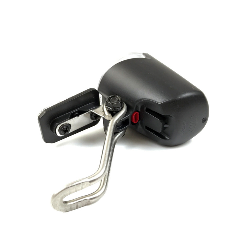 Far frontal LED pentru scuter DH004 — conector impermeabil, montaj cu șuruburi