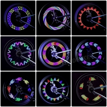 LeadBike iluminare pentru spițe de bicicletă 14 LED și lumină pentru roată, procesare personalizabilă, etichetă privată licențiată